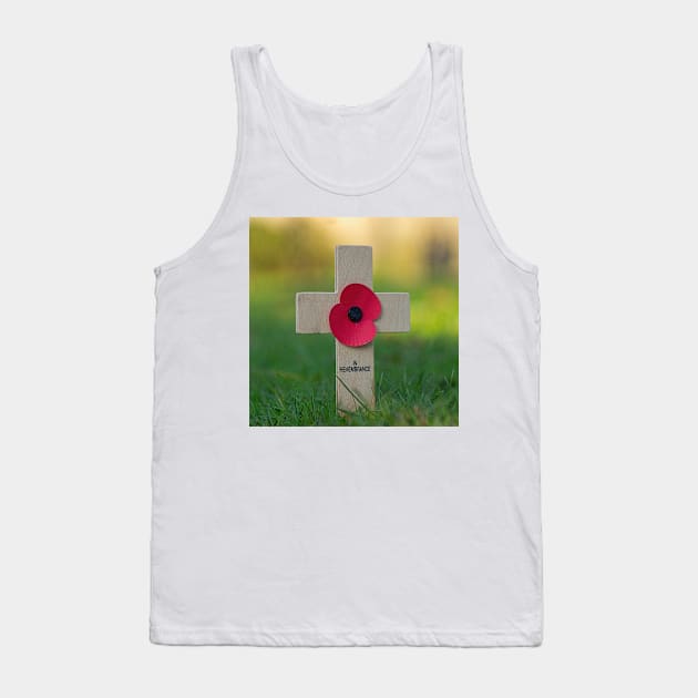 Cross of remembrance Tank Top by millroadgirl